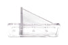 100 Pack Recycled Clear V2-Mini Roof Guard Snow and Ice Guard Prevent Sliding Ice Snow Stop Buildup JSP Manufacturing Plastic