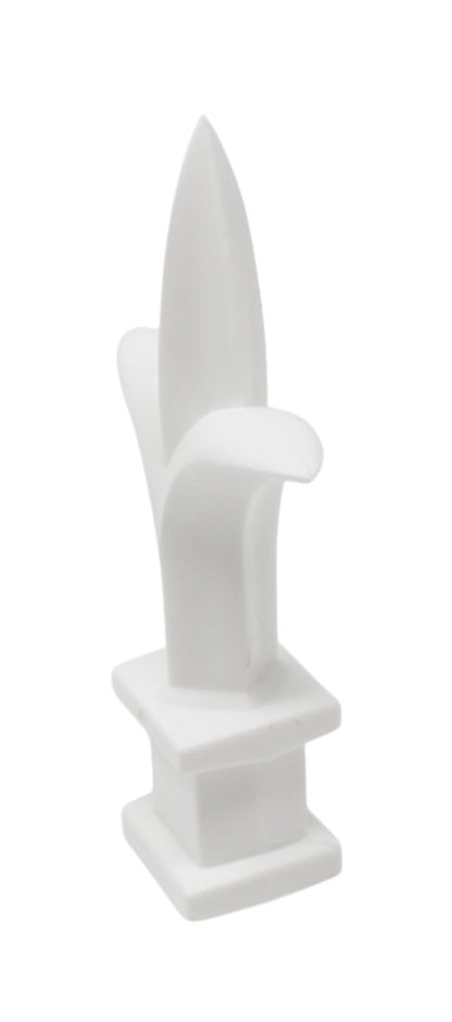 White Plastic 1/2" Trident Spear Finial Fence Topper for Wrought Iron Picket Fence 0.5" posts (Copy)