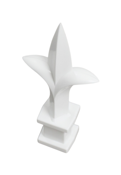 White Plastic 1/2" Trident Spear Finial Fence Topper for Wrought Iron Picket Fence 0.5" posts (Copy)