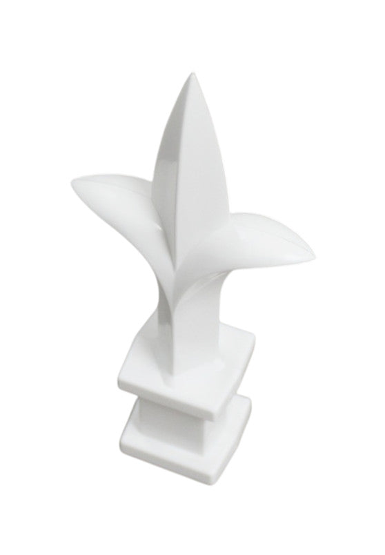 White Plastic 1/2" Trident Spear Finial Fence Topper for Wrought Iron Picket Fence 0.5" posts (Copy)