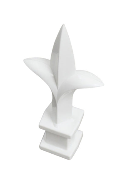 White Plastic 1/2" Trident Spear Finial Fence Topper for Wrought Iron Picket Fence 0.5" posts (Copy)
