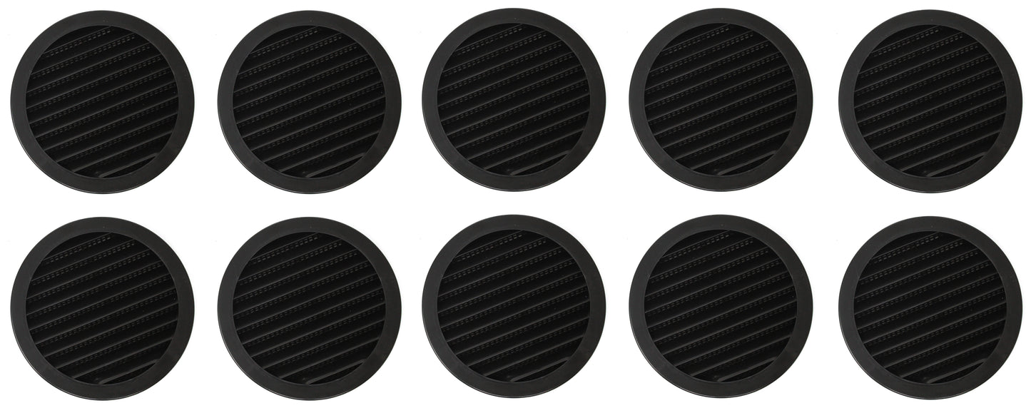 5" Round Plastic Louver Soffit Air Vent Reptile Screen Grille Cover