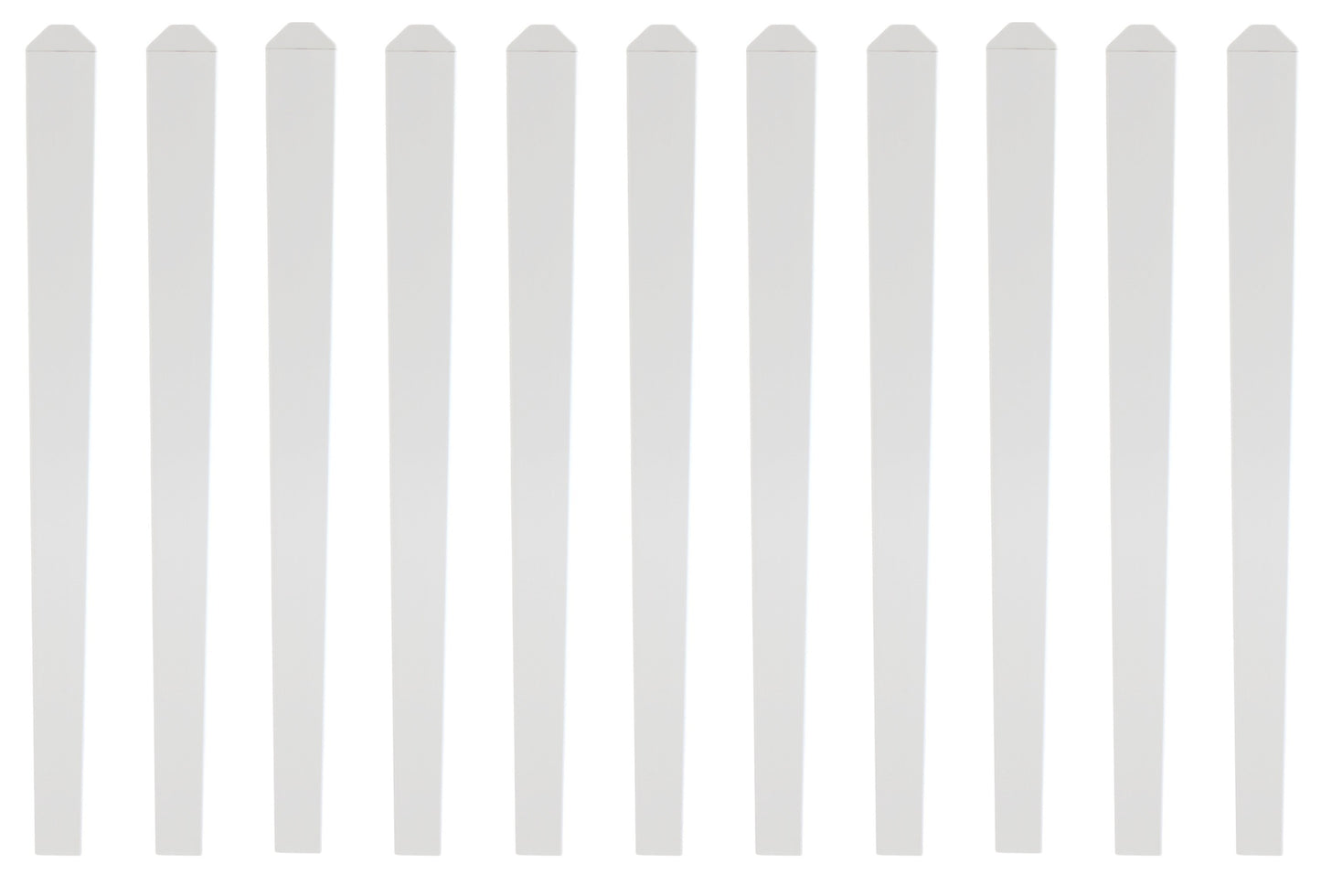 7/8"x3" Dog Ear Capped Vinyl Pickets