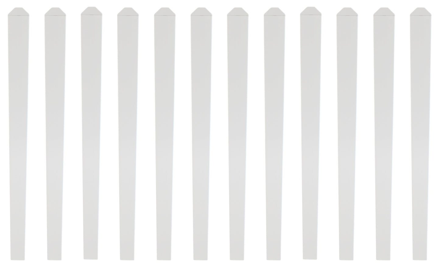 7/8"x3" Dog Ear Capped Vinyl Pickets