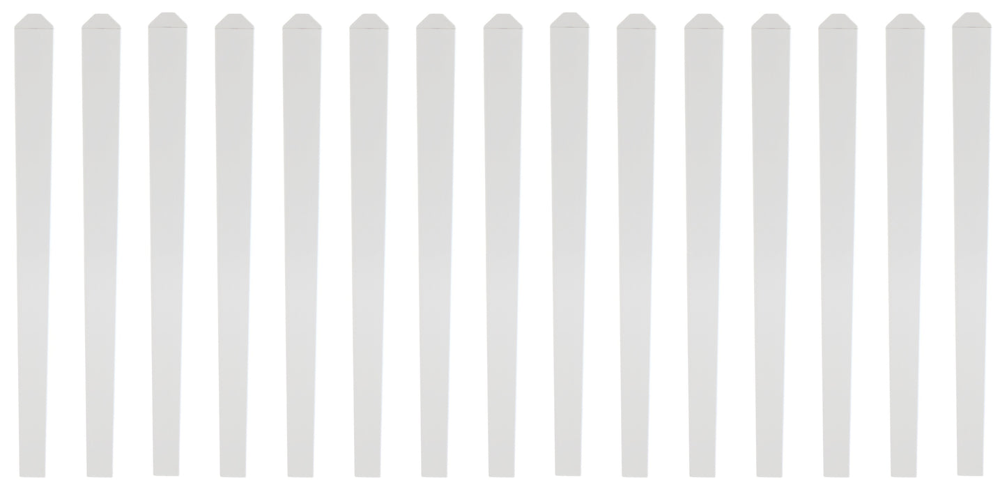 7/8"x3" Dog Ear Capped Vinyl Pickets