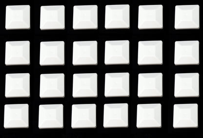 4x4 Nominal (3-5/8"x 3-5/8") White Plastic Fence Post Caps with a smooth flat top