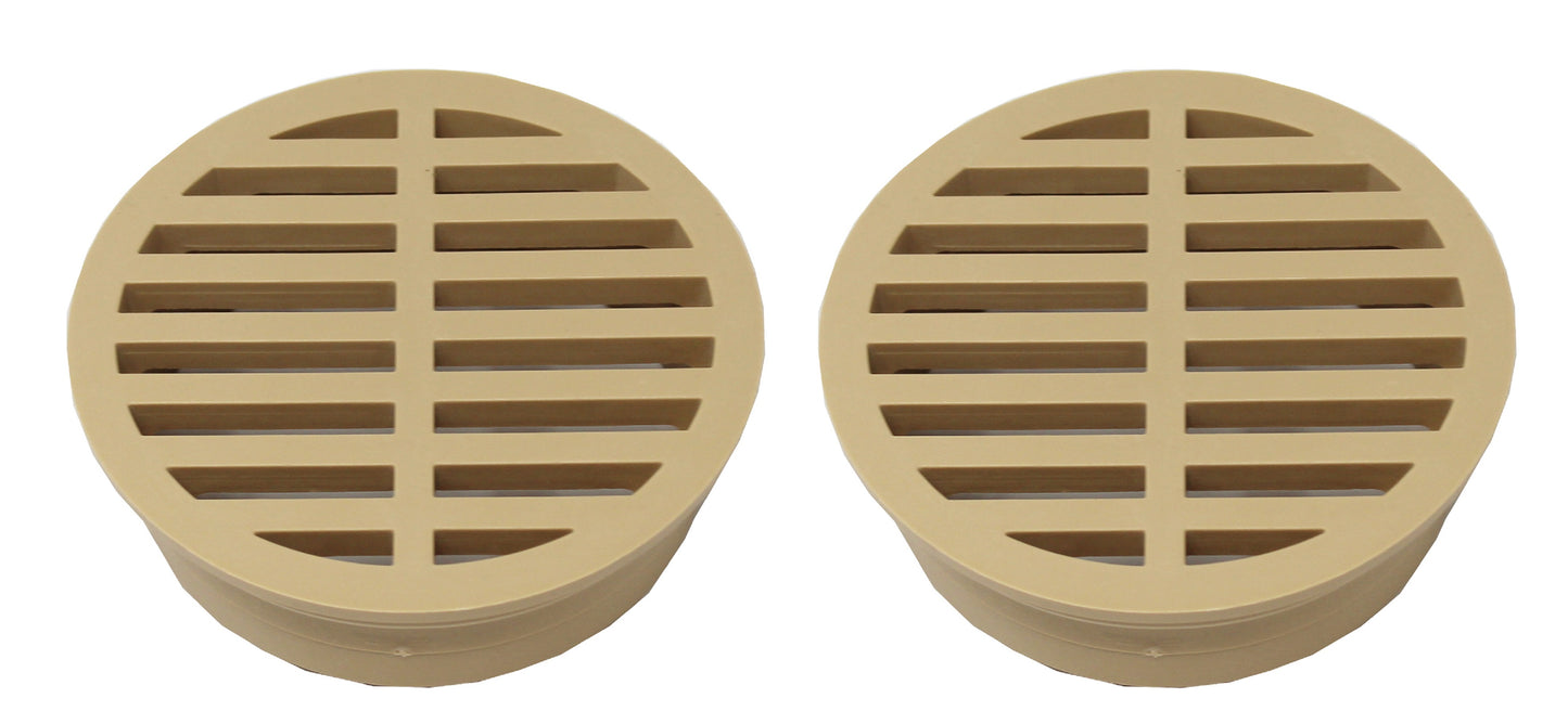 4" Outdoor Round Flat Drain Grate Cover