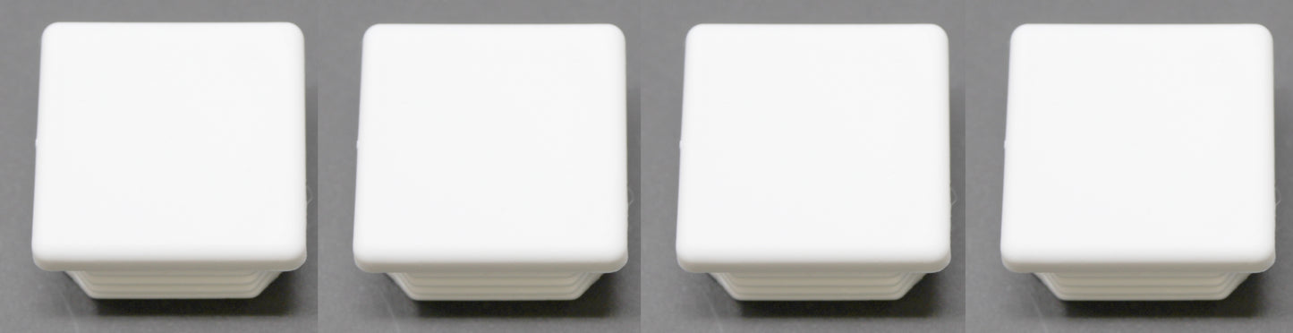 Tubing Caps 2" Square Plastic - Heavy Duty Plastic Plug Cap Insert 2x2 10-14 Tube Pipe Post