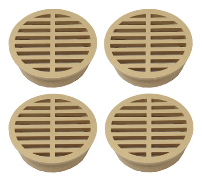 4" Outdoor Round Flat Drain Grate Cover