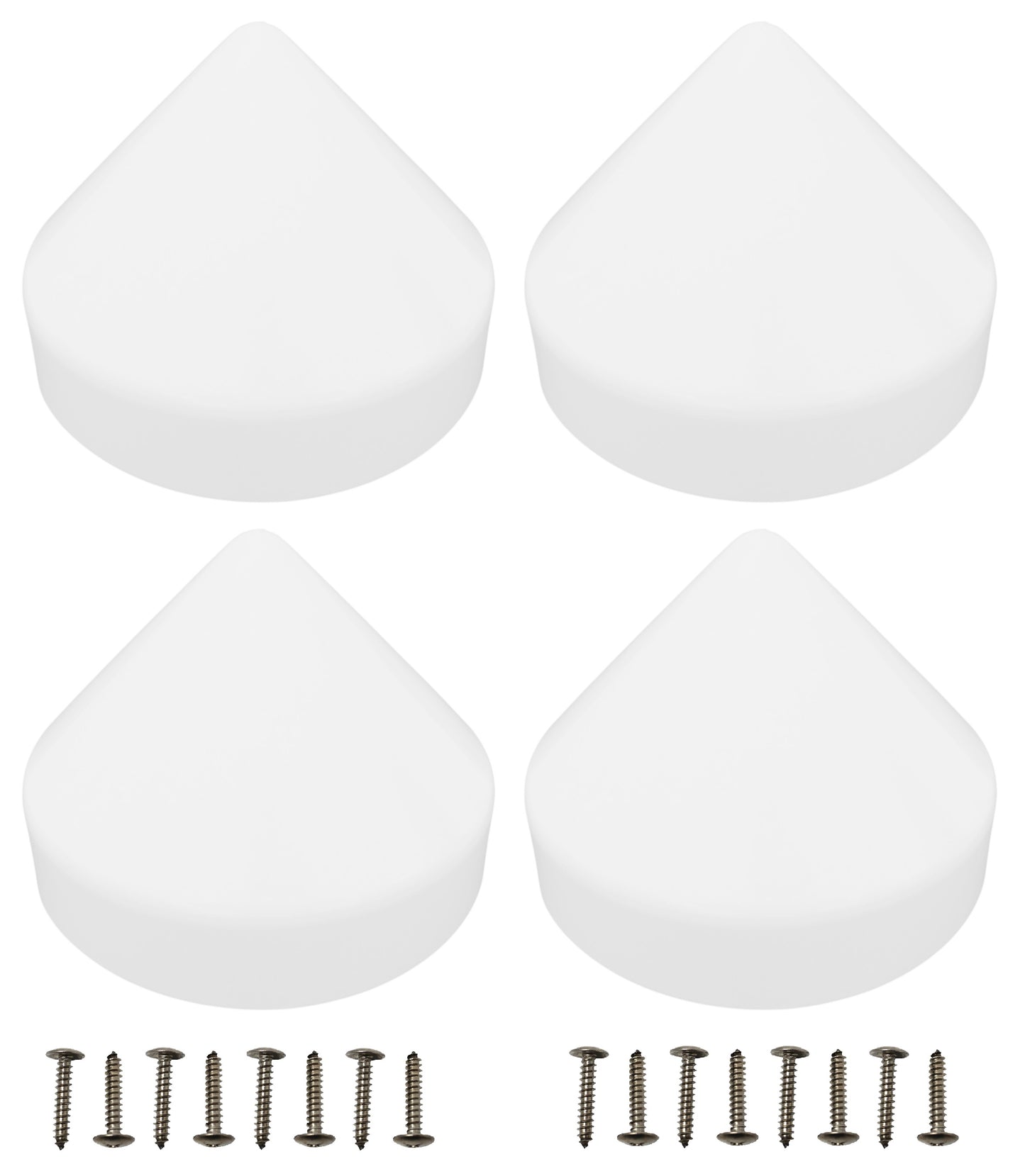 4 Pack Cone Marine Dock Piling Caps, Dock Pylon Cover Caps for Marine Boat Docks, Floating Docks, Piers,