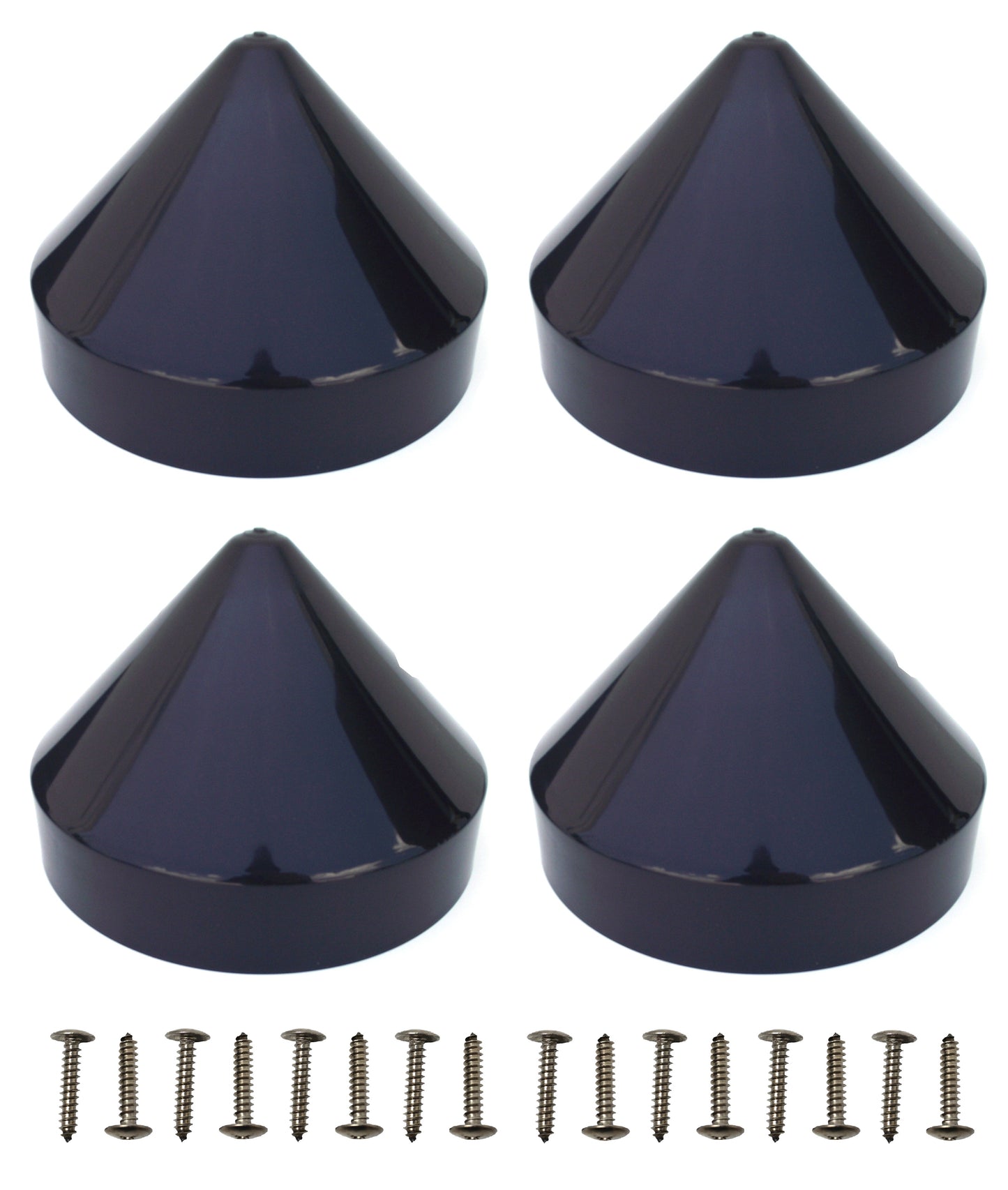 4 Pack Cone Marine Dock Piling Caps, Dock Pylon Cover Caps for Marine Boat Docks, Floating Docks, Piers,