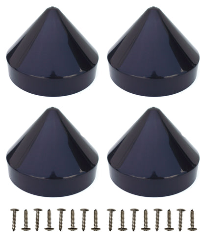 4 Pack Cone Marine Dock Piling Caps, Dock Pylon Cover Caps for Marine Boat Docks, Floating Docks, Piers,