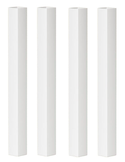 Thyle 4 Pcs True 4 x 4 Inch Vinyl Post Skirt All in One Post Base Cover Column Wraps for Porch Thyle 4 Pcs True 4 x 4 Inch Vinyl Post Skirt All in One Post Base Cover Column Wraps for Porch