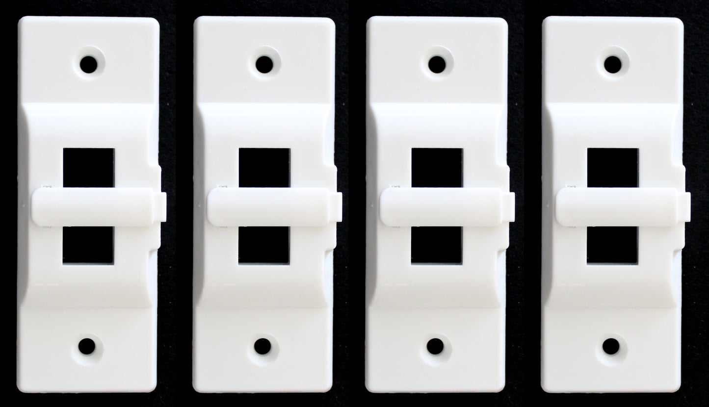 White Hinge Lock Light Switch Guard Cover - Prevent accidental turning On & Off