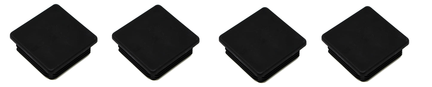 Tubing Caps 2" Square Plastic - Heavy Duty Plastic Plug Cap Insert 2x2 10-14 Tube Pipe Post