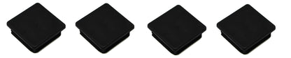 Tubing Caps 2" Square Plastic - Heavy Duty Plastic Plug Cap Insert 2x2 10-14 Tube Pipe Post
