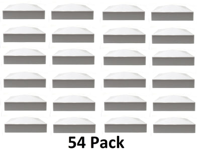 5x5 True (127mm x 127mm) Plastic Pyramid Vinyl Fence Post Cap Black, Grey, Tan or White