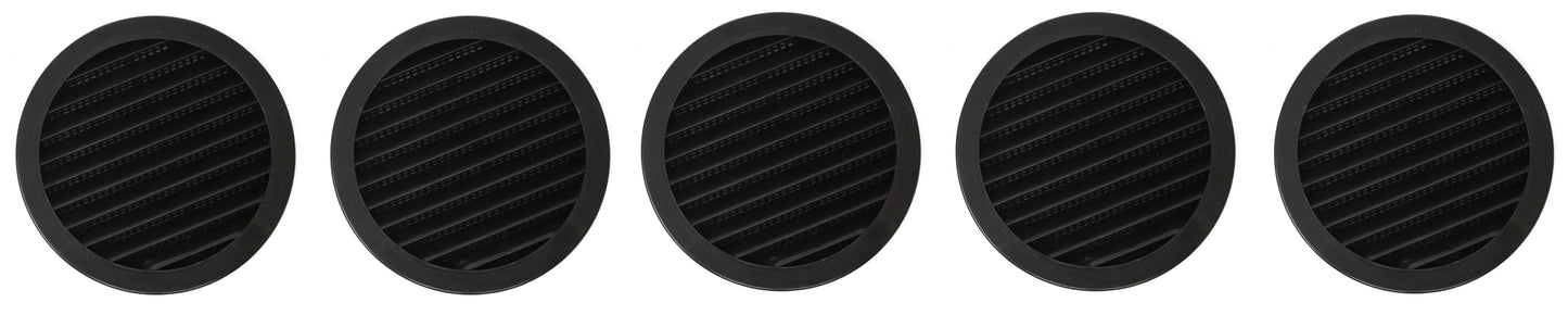 5" Round Plastic Louver Soffit Air Vent Reptile Screen Grille Cover