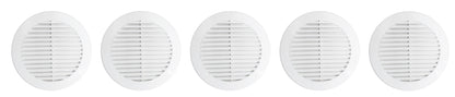 6" Round Plastic Louver Soffit Air Vent Reptile Screen Grille Cover