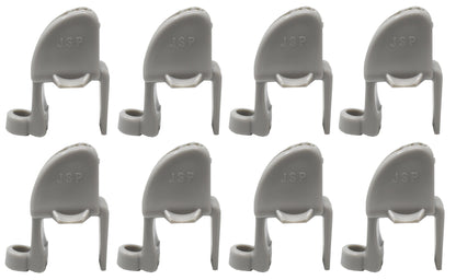 Plastic Pontoon Boat Square Rail Fender Adjuster Clip for Bumpers - Grey or White