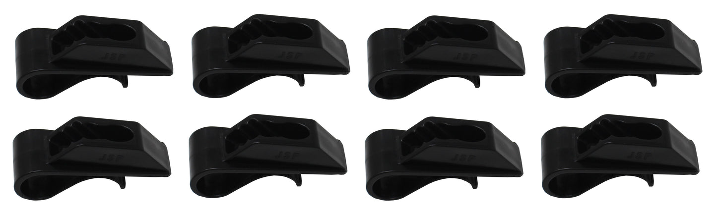 Black or White Plastic Fender Hanger Adjuster Clip for 1" Round Boat Rails Quick Adjust Bumpers