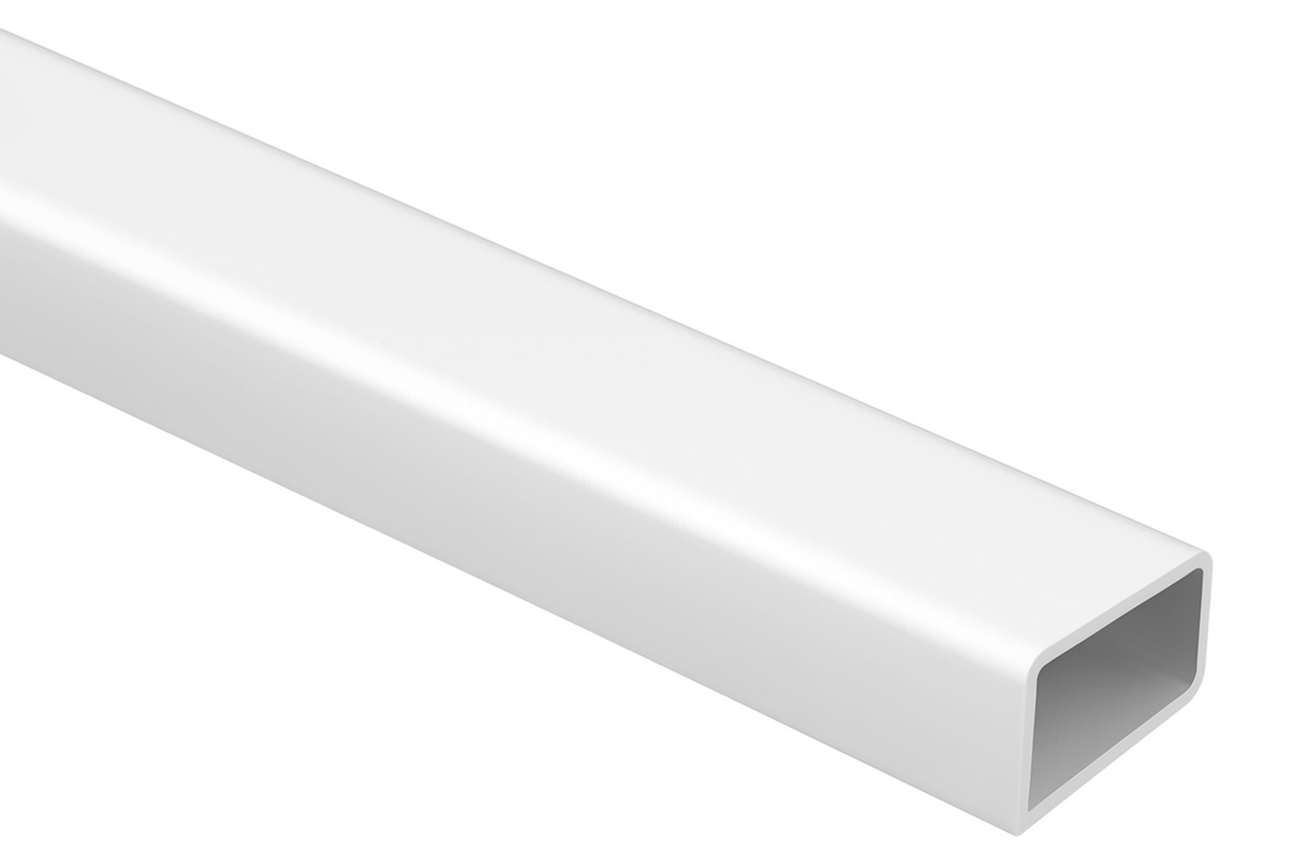 2"x3.5" Vinyl Picket Fence Rails Blank Rail