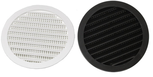 5" Round Plastic Louver Soffit Air Vent Reptile Screen Grille Cover