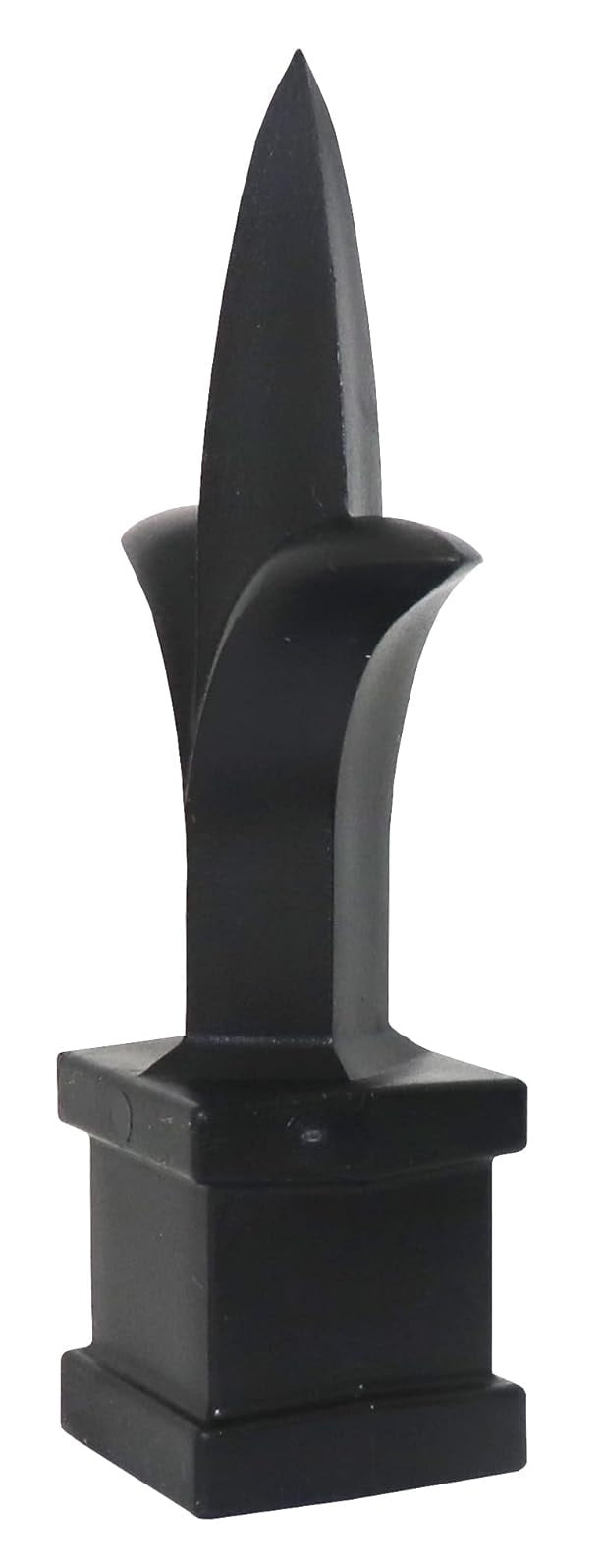 Black Plastic 3/4" Trident Spear Finial Fence Topper for Wrought Iron Picket Fence 0.75" posts