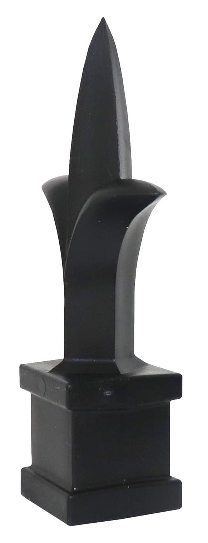 Black Plastic 5/8" Trident Spear Finial Fence Topper for Wrought Iron Picket Fence 0.625" posts