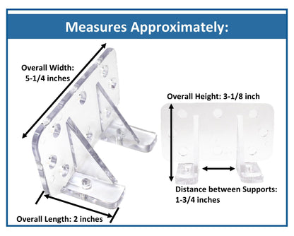 Clear Plastic Keystone 25 Piece Screw Fasten Snow & Ice Roof Guards | Prevents Sliding Snow Ice Buildup