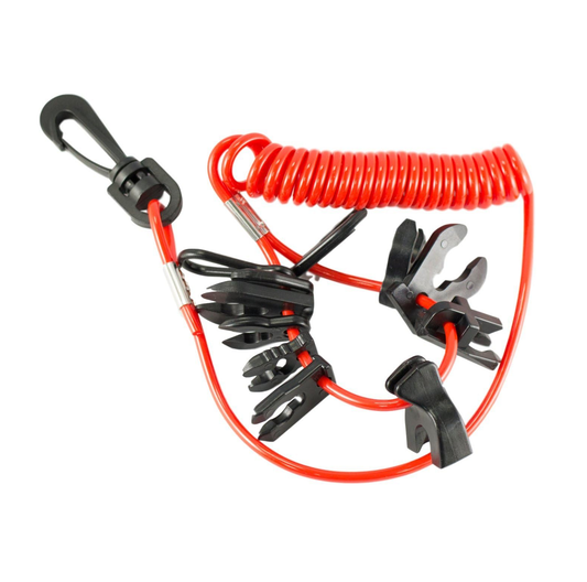 Ultimate Boat Kill Switch Safety Lanyard- Durable & Waterproof with 9 switch keys