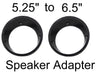 JSP Speaker Adapters Rings 5.25" To 6.5" For Harley Batwing FLHX FLHT Fairings 96-13