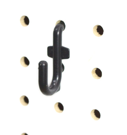 J Style Black Plastic Locking Pegboard Hooks Plastic Locking Pegboard Hooks - Crafts / Tools