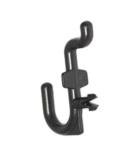 J Style Black Plastic Locking Pegboard Hooks Plastic Locking Pegboard Hooks - Crafts / Tools