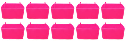 Small Plastic Pink PegBoard Storage / Part Bins- Organizer garage, home or shop