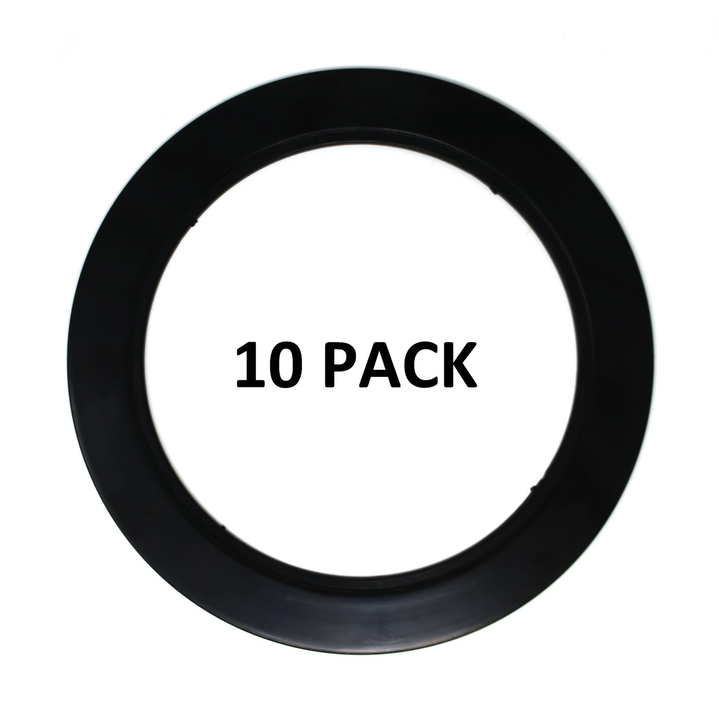 Plastic Black Light Trim Ring Recessed Can 6" Inch Over Size Oversized Lighting Fixture (OD 7 7/8'') (ID 5 7/8'')