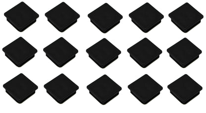 Tubing Caps 3" Square Black Plastic end caps for square tubing  3x3 8-14 Plug Tube End Caps
