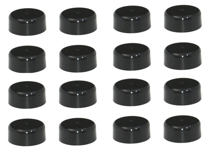 3.5" Round Black Fence Post Caps Plastic (3 1/2")- Round Log Rail Post Caps for Pressure Treated Wood