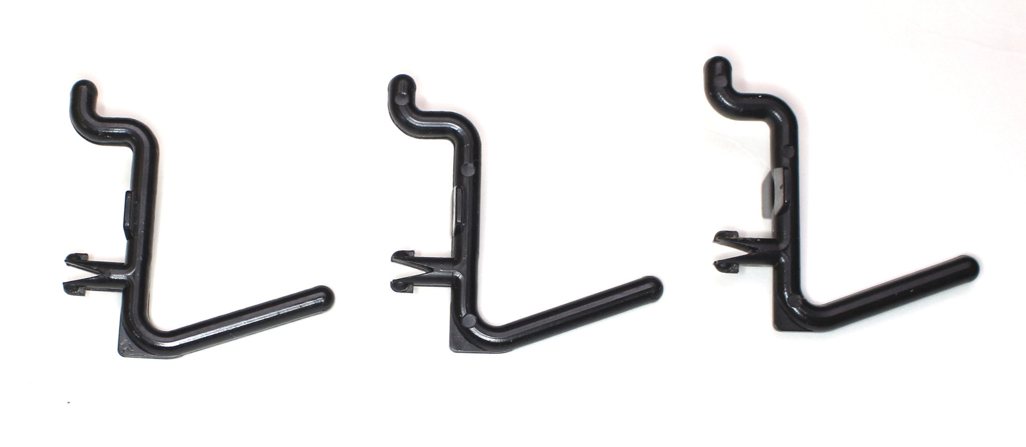 L Style Plastic Black Locking Pegboard Hook Kit - Multi-Pack / Garage – JSP  Manufacturing