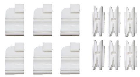 Plastic Headliner Center & Side Bow Mounting Snap Clips Kit - Includes (6) 4012532681  1967-1972 GM A Body & (6)4012532682 1967-1974 GM A F X Body