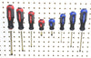 16 Piece Pegboard Plastic Bin and Plastic Tool Holder Kit  (6) Red & (6) Yellow bins Plus (4) Tool holders