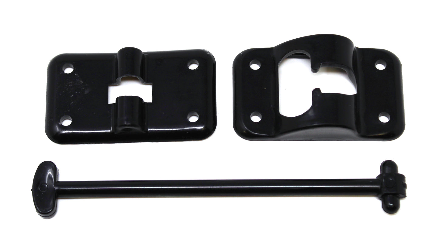 Plastic 6” T-Style Entry Door Catch Latch Holder for RV Camper Trailer Cargo Hatch Assembly Kit