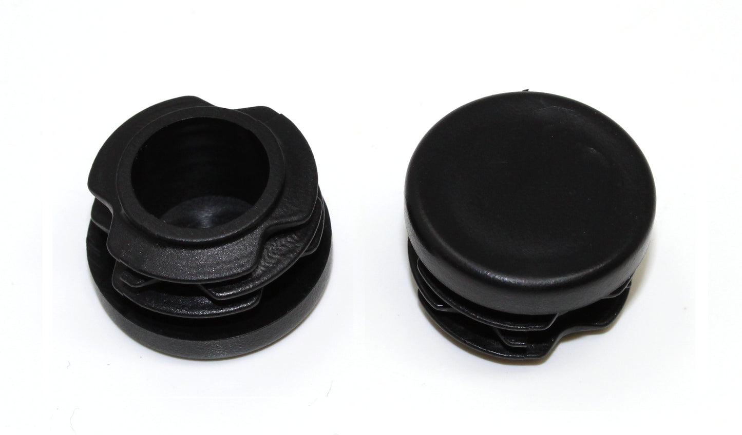 Tubing Caps 1" Round Black Plastic Tubing Hole Plug End Cap, 1 inch OD Tube Pipe Cover Plug