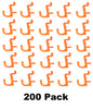 NON-Locking J Style Plastic Pegboard Hooks Plastic Pegboard Hooks - Crafts / Tools -Multi-Quantity packs