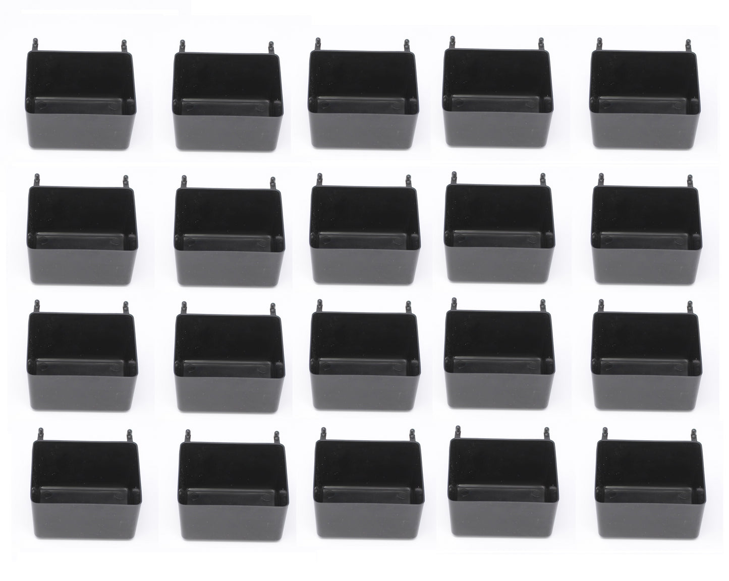 Small Plastic Black PegBoard Storage/Part Bins