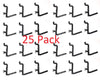 JSP Peg Hook Kit Plastic Bin & Locking Pegboard Hooks 58 Piece Black Small Bins