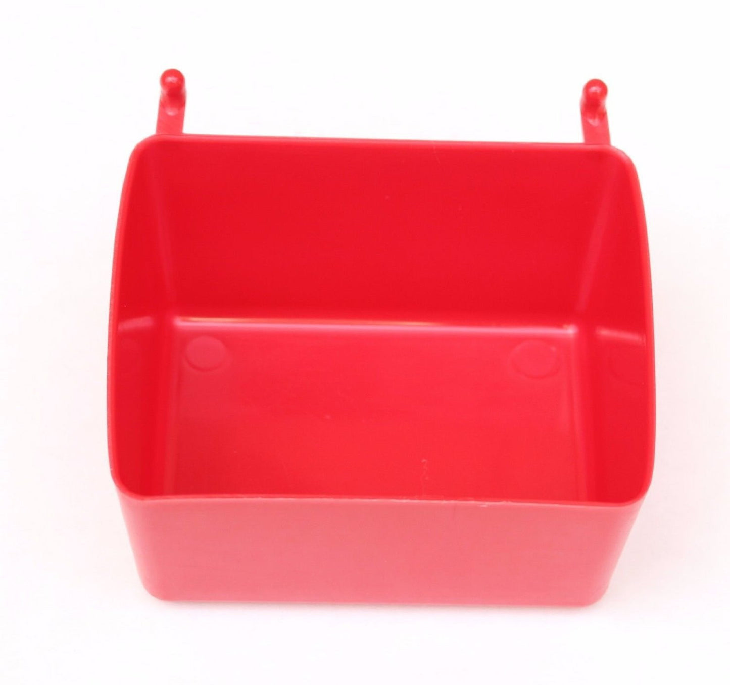 Small Plastic Red Pegboard Storage/Part Bins- Heavy Duty- Multi Pack
