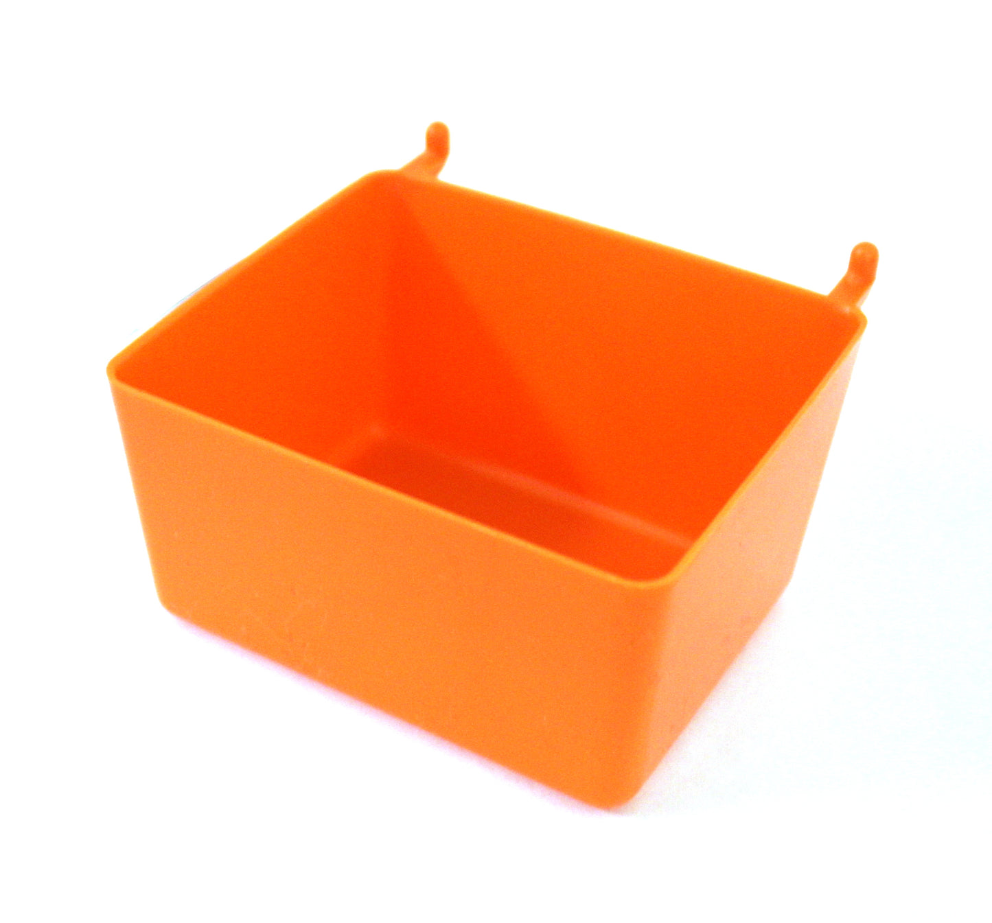 Small Plastic Orange Pegboard Storage / Part Bins - Heavy Duty - Multi Pack