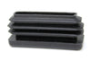Tubing Caps 1/2 x 1-1/2 inch Rectangle Black Plastic, Finishing Plug, Pipe Tubing End Cap, Durable Chair Glide Universal