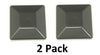 4x4 Nominal (3-5/8"x 3-5/8") Black Plastic Fence Post Caps with a smooth flat top